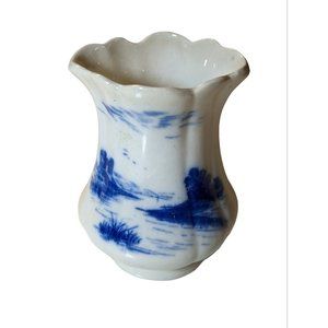 Delft Blue White Dunn Bennett Burslam Vase Crazing